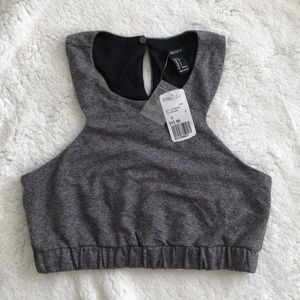 Grey Athletic Crop Top
